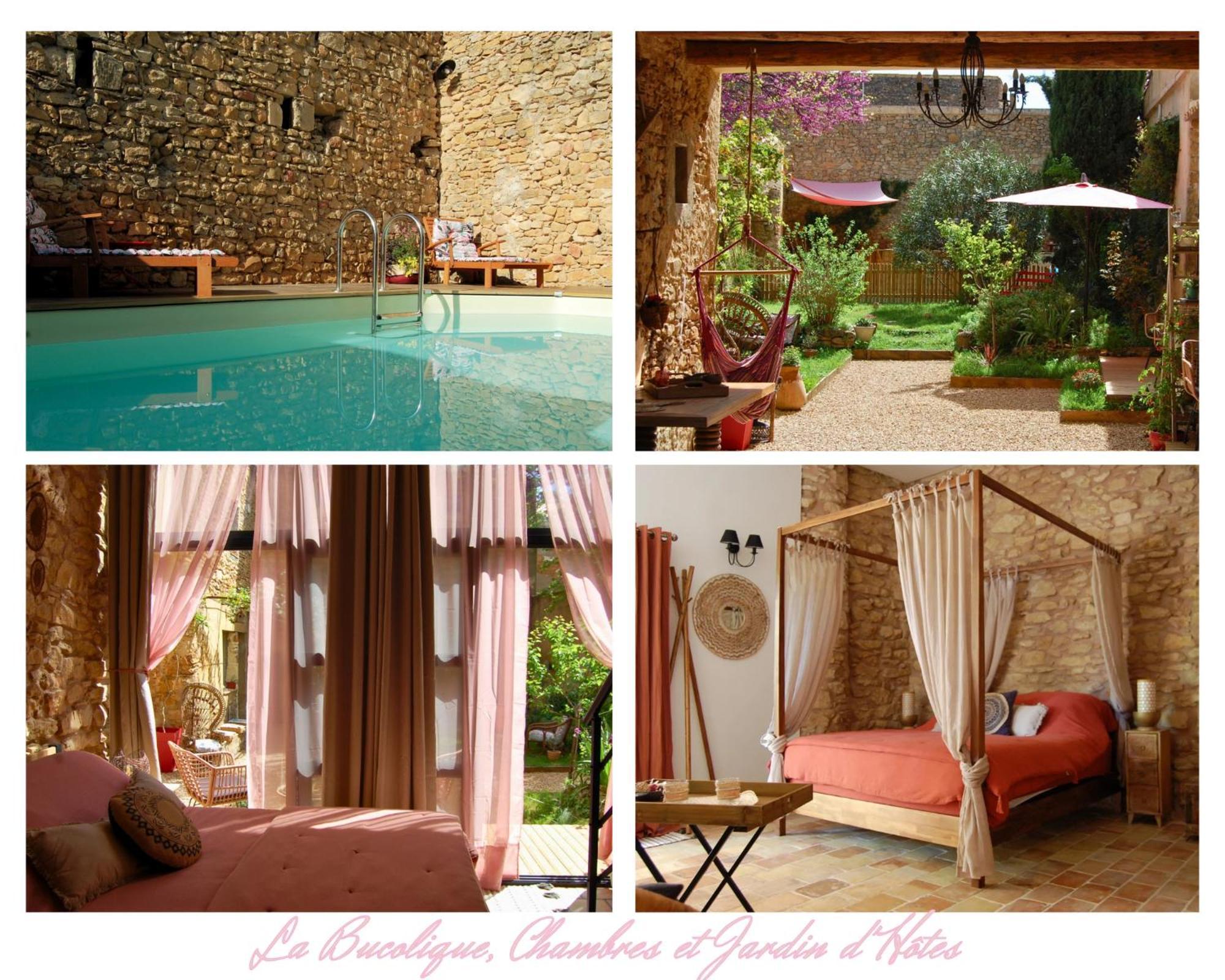 La Bucolique, Chambres Et Jardin D'Hotes Sabran Exterior foto